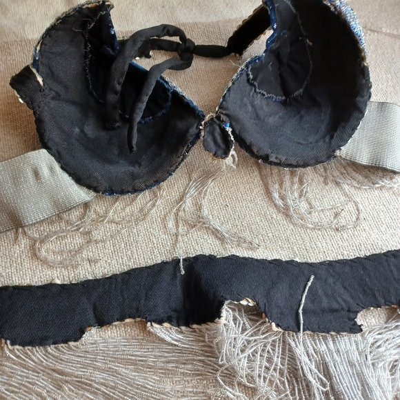 Exclusive Professional Custom-Made Bra and Belt Set for Belly Dance - Picture 5 of 9